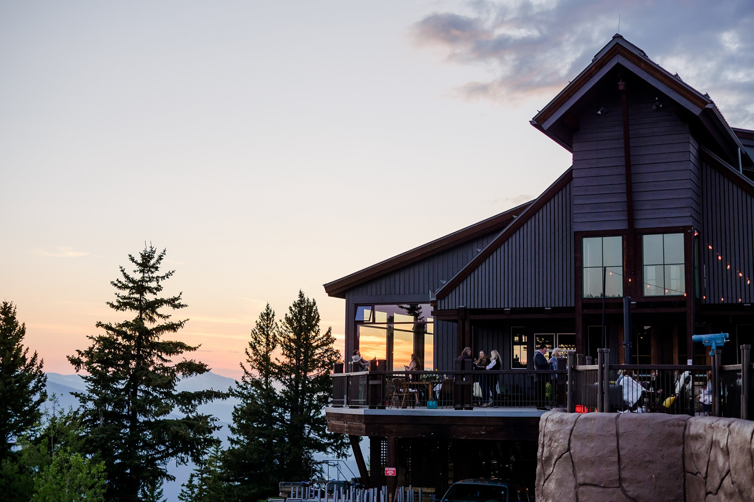 Stunning Rocky Mountain view from Aspen Mountain exclusive dining event location