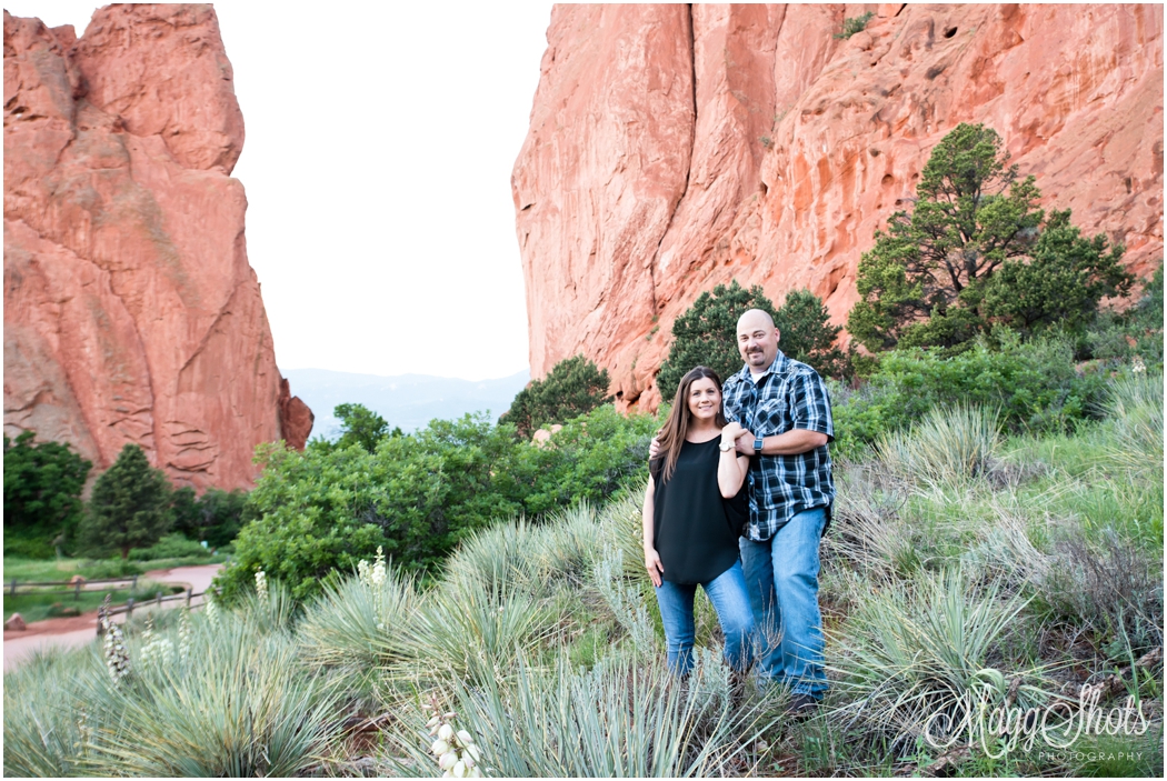 Destination Engagement Session at Garden of the Gods in Colorado Springs . MaggShots Photography
