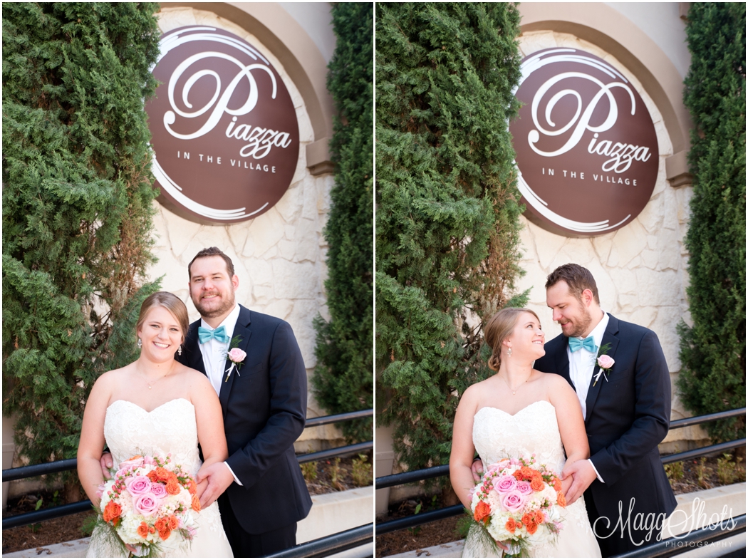 Wedding at the Piazza in the Village, Lewisville Wedding Photographer, MaggShots Photography