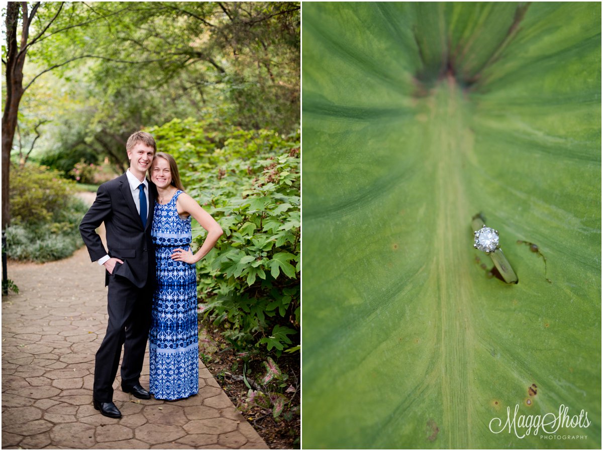 Engagements Session at Grapevine Botanical Gardens, DFW Wedding Photographer, MaggShots Photography,