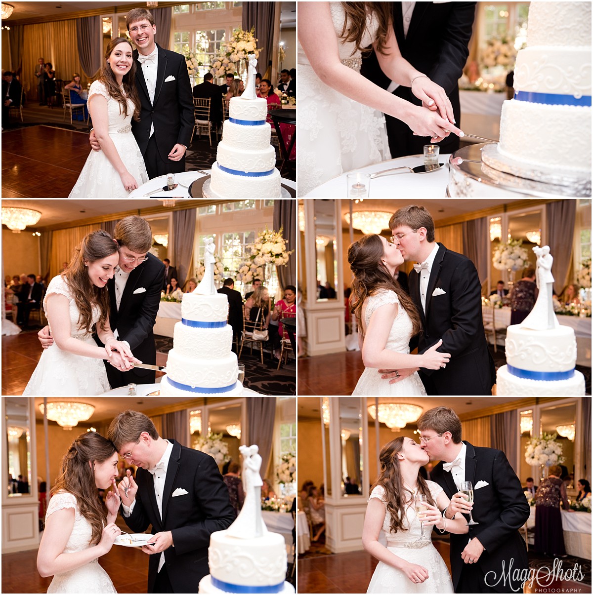 MaggShots Photography MaggShots Professional Photography Destination Photographer Cake Cutting His and Hers Love Kiss
