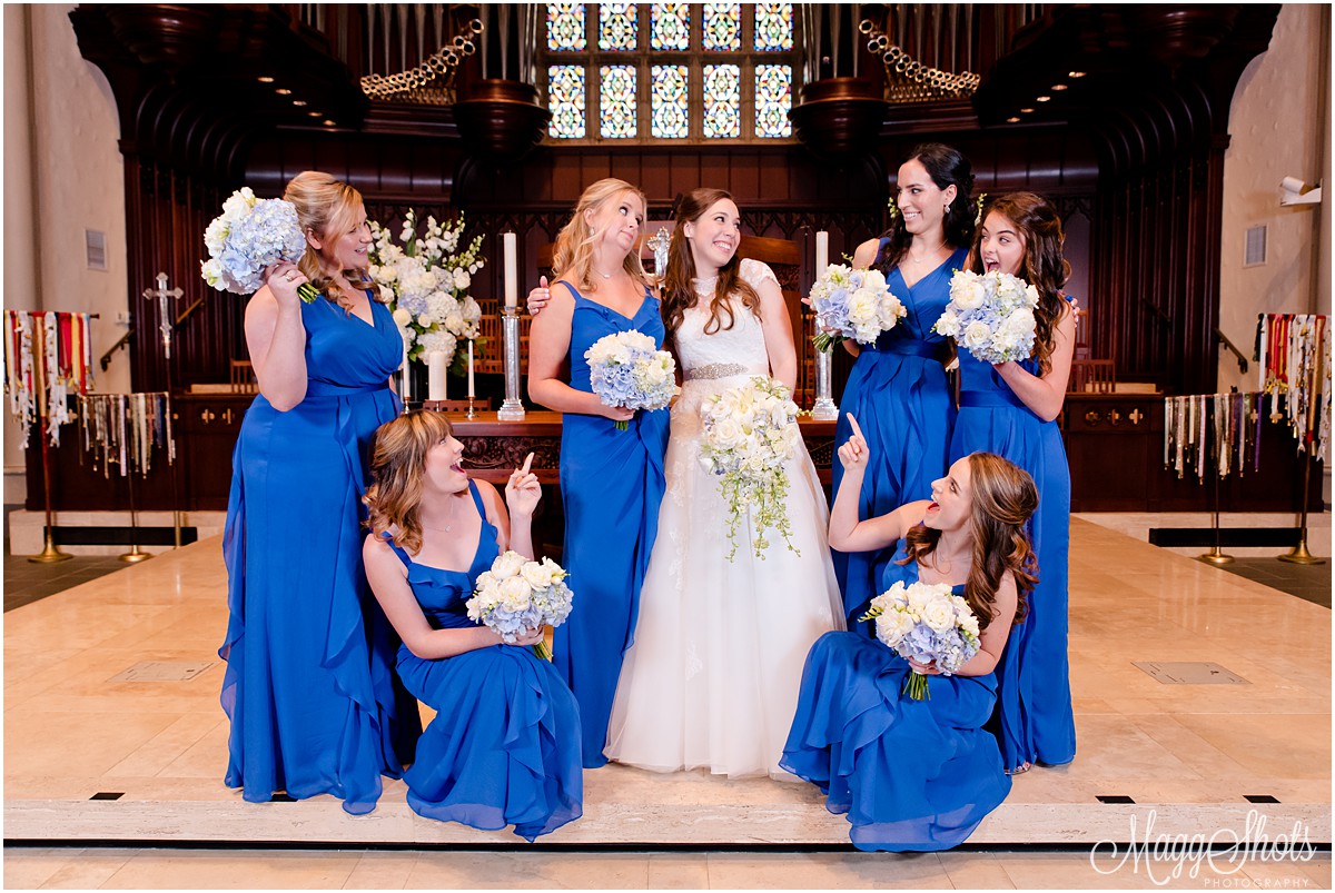 MaggShots Photography MaggShots Professional Photography Destination Photographer Flowers Bouquets Squad Love Blue and White Bridal Party