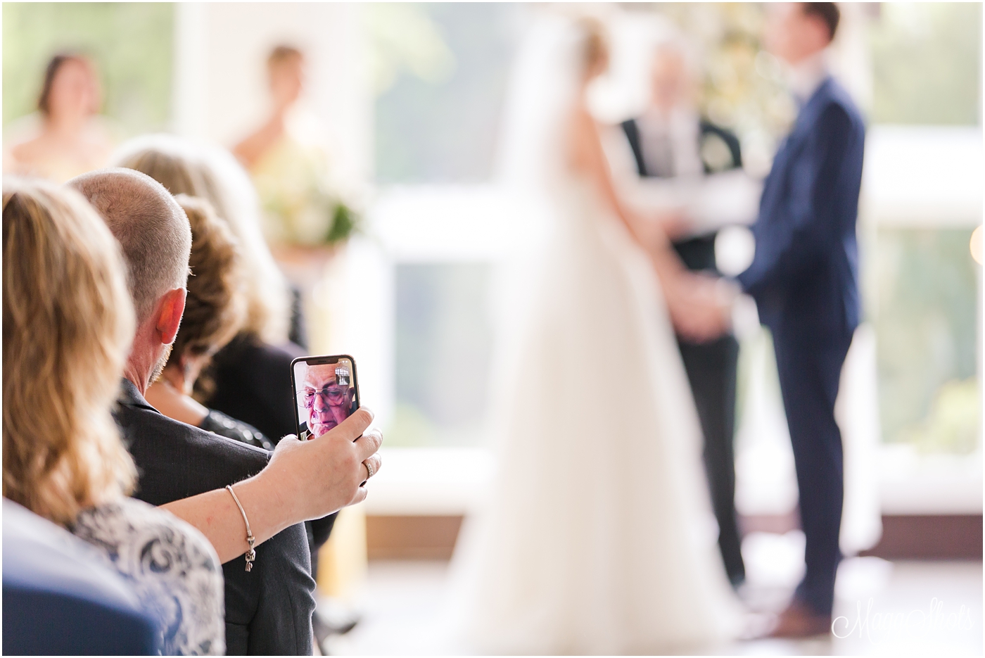 MaggShots Photography, DFW Wedding Photographer, Firefly Gardens Wedding Photographer, Firefly Gardens, Wedding Photographer, Firefly Gardens wedding, Firefly Gardens Wedding, wedding ceremony, grandfather, FaceTime attendee 