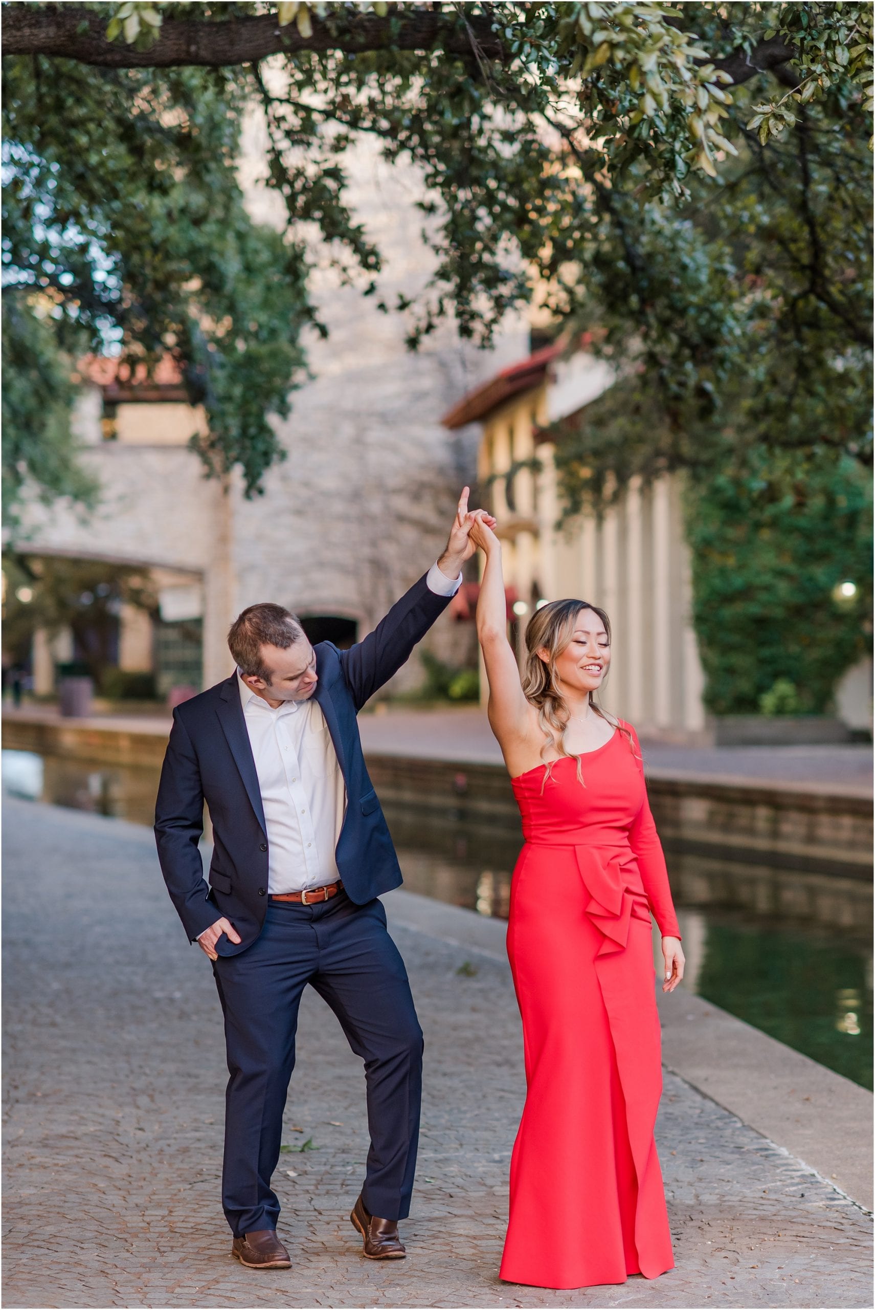 MaggShots Photography, DFW engagement Photographer, Las Colinas Canals engagement Photographer, Las Colinas Canals, Las Colinas engagements, Las Colinas Photographer, Dallas engagement Photographer, doctors, twirl me, twirling