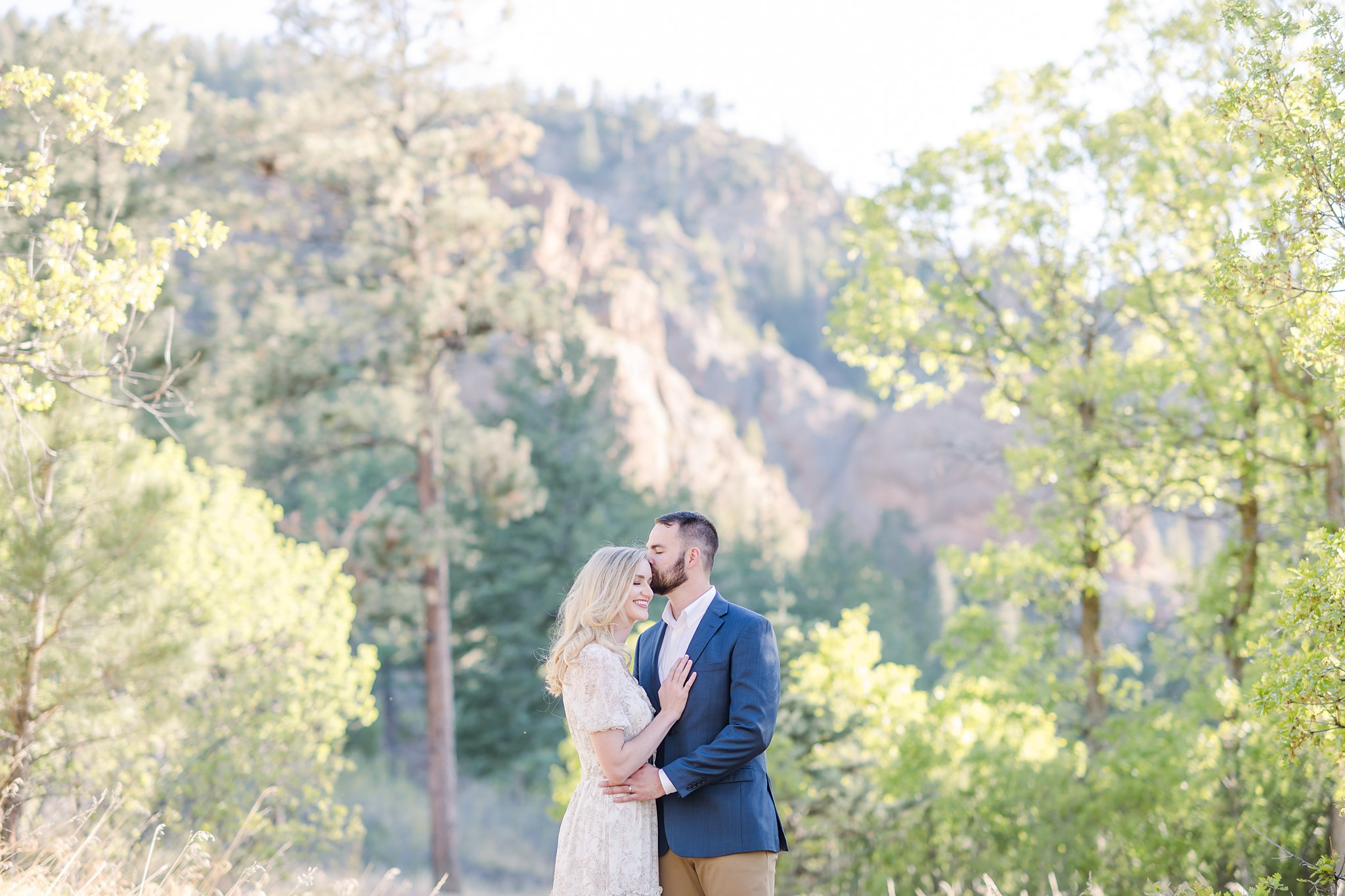mountain engagement session in colorado springs - colorado wedding photographer