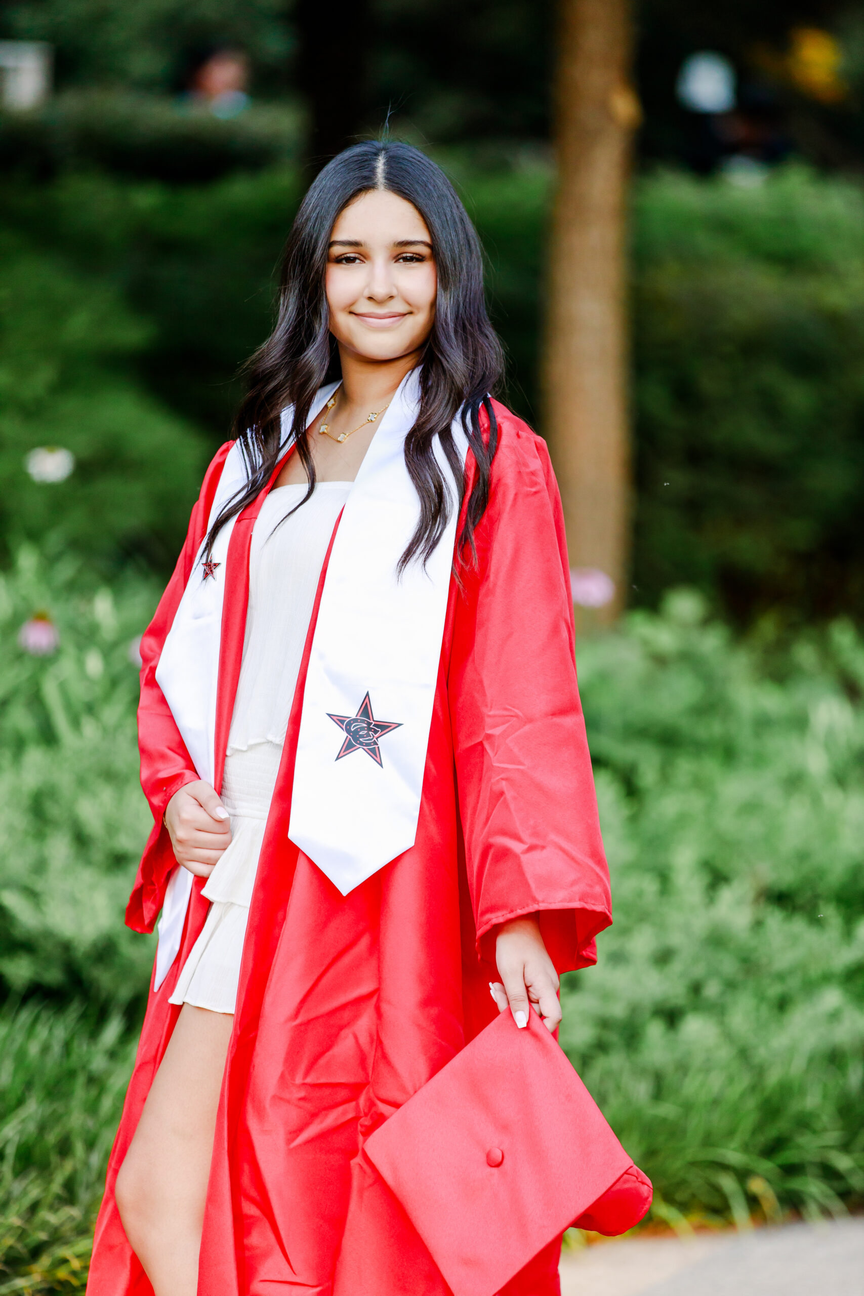 Senior Portraits in Highland Park Village and Flippen Park, Dallas