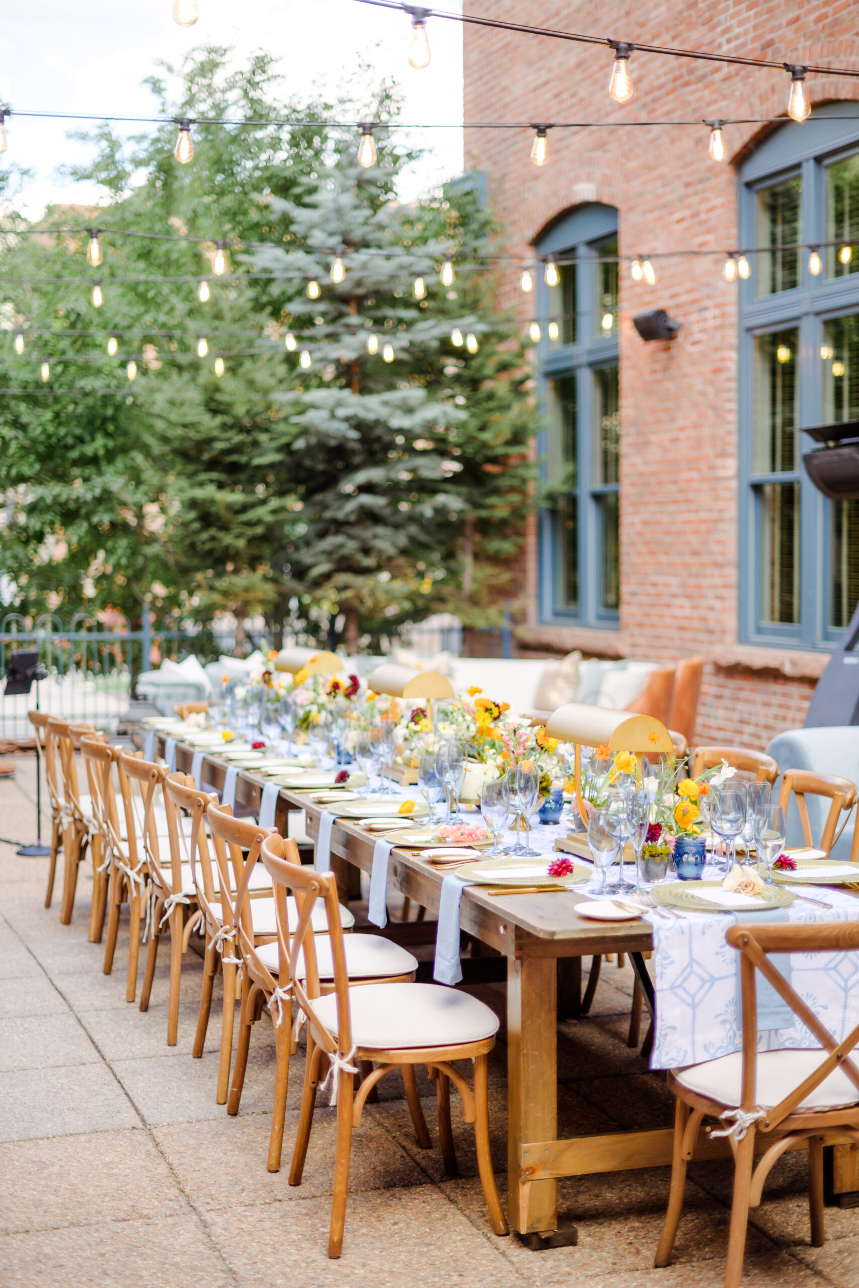 Hotel Jerome, Aspen FAM, Table setup,